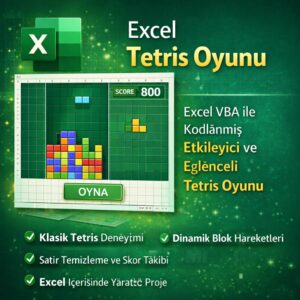 Excel Tetris Oyunu